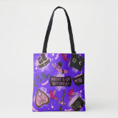 Pastel Witch Canvas tas - Kawaii Witchcore Hallowe (Voorkant)