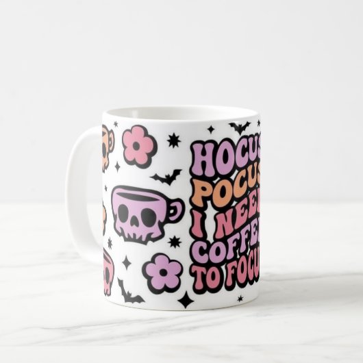 Pastel Witchy Coffee Pun Mug (Devant gauche)