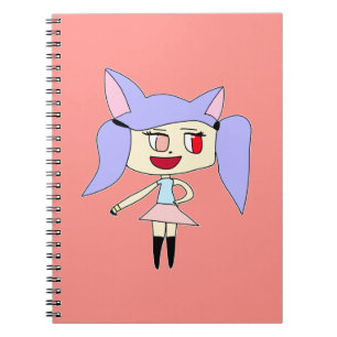 Pastel Wolf Meisje Notitieboek