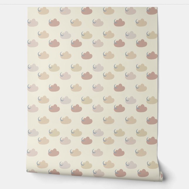 Pastel Wolken Behang (Afrollen)