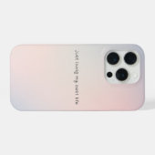 Pastel-wolken "Just Living My Best Life" iPhone Hoesje (Achterkant horizontaal)