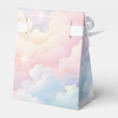 Pastel Wolken Lucht Bruiloft Bedankdoosjes (Achterkant)