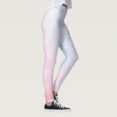 Pastel Wolken: Serene achtergrond patroon Leggings (Rechts)