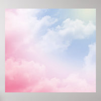 Pastel Wolken: Serene achtergrond patroon