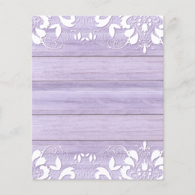 Pastel Wood Grain et blanc dentelle papier à écail (Devant)