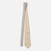 Pastel Wood Slices Neck Tie Stropdas (Achterkant)
