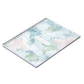 Pastel World Map Notitieboek (Linkerzijde)