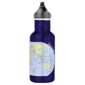 Pastel World Map With Country Names – Personalized Waterfles (Rechts)