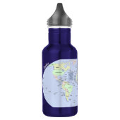 Pastel World Map With Country Names – Personalized Waterfles (Links)
