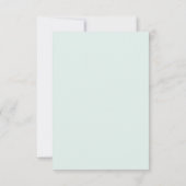 Pastel Wreath baby shower merci note (Dos)