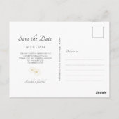 Pastel Yellow | Boho Arch Gold Floral Wedding Briefkaart (Achterkant)