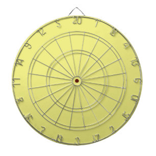 Pastel Yellow Dart Board Dartbord
