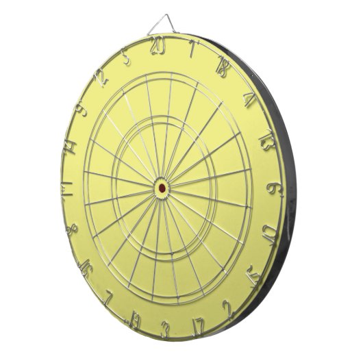 Pastel Yellow Dart Board Dartbord (Voorkant Rechts)