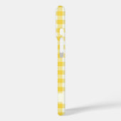 Pastel Yellow Gingham Buffalo Check Pset Name Case-Mate iPhone Case (Achterkant / Links)