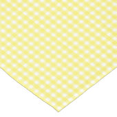 Pastel Yellow Gingham Pattern Tafelkleed (Gekanteld)