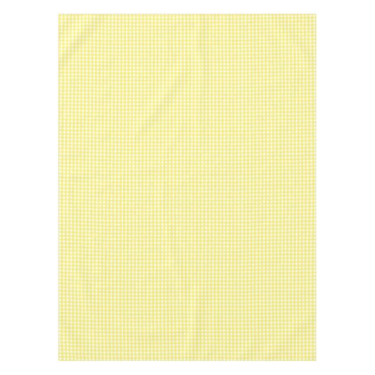 Pastel Yellow Gingham Pattern Tafelkleed (Voorkant)