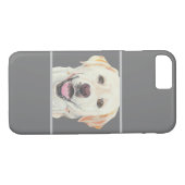 Pastel Yellow Labrador Chien 8/7 coque iphone (Dos (Horizontal))