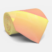 Pastel Yellow Pattern Vaporwave Stropdas (Opgerold)