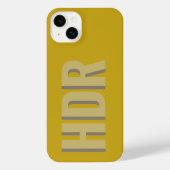 pastel yellow Shades Shadow Monogram modern name (Verso)