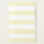 Pastel Yellow Stripes avec Papillons Monogramme (Dos)