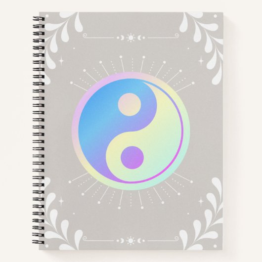 Pastel Yin-Yang notebook Notitieboek (Voorkant)