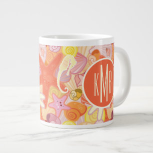Pastel Zee Creatinatie   Monogram Jumbo Beker