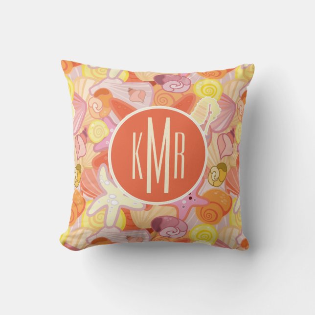 Pastel Zee Creatinatie | Monogram Kussen (Voorkant)