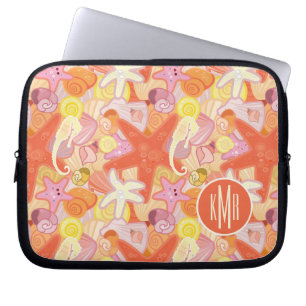 Pastel Zee Creatinatie Monogram Laptop Sleeve