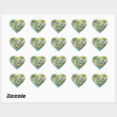 Pastel Zee Glazen Hart in Roze Hart Sticker (Vel)