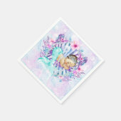 Pastel Zeemeermin Baby shower servetten (Hoek)