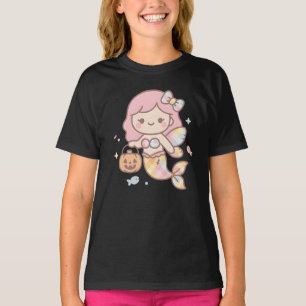 Pastel Zeemeerminween Kinder T-Shirt   Schattig Ka