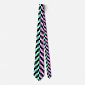 Pastel Zigzag Keelband Stropdas (Voorkant)