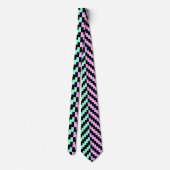 Pastel Zigzag Keelband Stropdas (Achterkant)