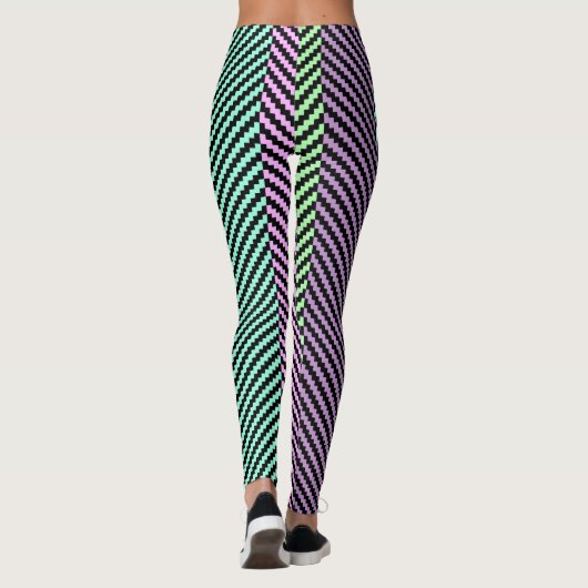 Pastel zigzag leggings (Achterkant)