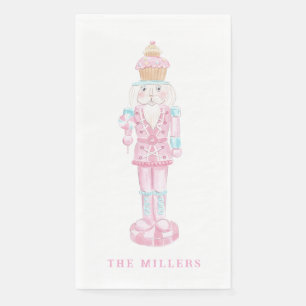 Pastel Zoete Kerst traktaties Monogram Wapen Servet