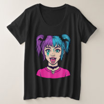 Pastel zoete meisjes cartoon stijl T-Shirt