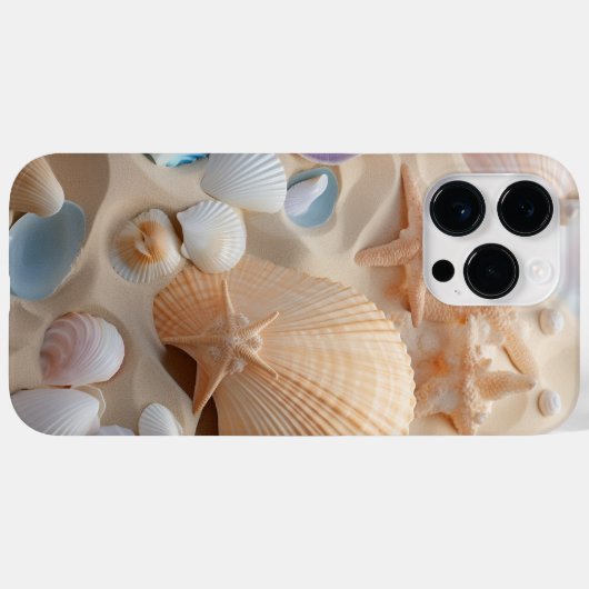 PASTEL ZOMER SCHELPEN OP HET STRAND Case-Mate iPhone CASE (Achterkant (horizontaal))