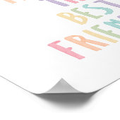 Pastel zusters maken de beste vrienden afdrukken poster (Hoek)