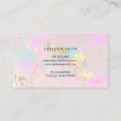 pastelachtig mineraal visitekaartje (Achterkant)