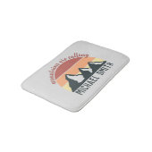  pastelbergen noemen monogram grijs badmat (Gekanteld)