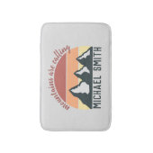  pastelbergen noemen monogram grijs badmat (Voorkant Verticaal)