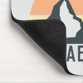  pastelbergen noemen monogram grijs muismat (Hoek)