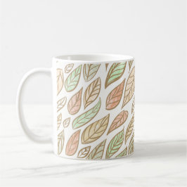 Pastelblad-drift botanisch koffiemok