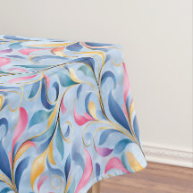 Pastelblad Floral Scroll Pattern