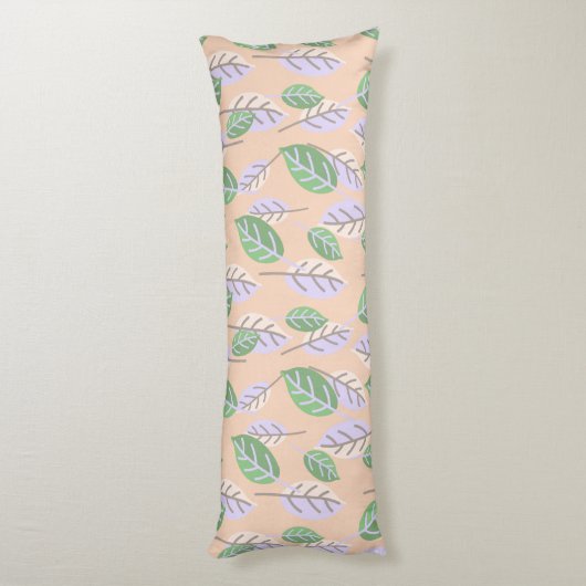 pastelbladeren kussen (Achterkant (Verticaal))