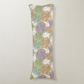 pastelbladeren kussen (Voorkant Verticaal)