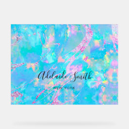 pastelblauw opaal acryl bord