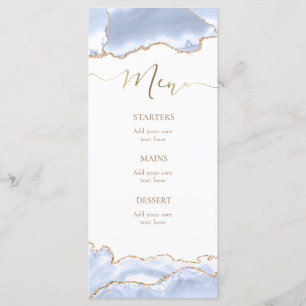 pastelblauwe agaat Menu