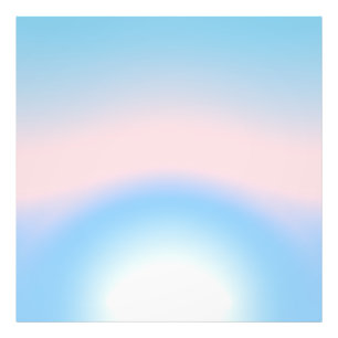 Pastelblauwe en roze radiale verloopkleuren foto afdruk