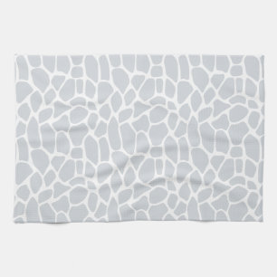 Pastelblauwe Giraffe Patroon Theedoek
